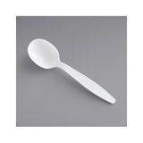 SOUP SPOON POLYSTYRENE HVY WT WRAPPED BLACK 1000/cs