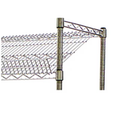 Eagle M1860R Angled Shelf, wire, 60"W x 18"D, reversible, 3-1/4" upturn on front, 1-1/4" upturn on rear, for angled shelf/visual merchandising cart
