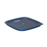 Secure food storage cover with lid freshpro pe f/ 12 18 22qt camsquare transl blue 6ea/cs for dependable commercial use, Cambro SFC12FPPP267