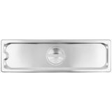 Half-long-size super pan 3 solid stainless steel cover, Vollrath 93500