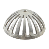 Allpoints 102-1148 Dome Strainer, used in floor drains, 5-1/2" OD, 2-1/4" H, aluminum