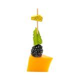 SKEWER BAMBOO 4-3/4" CMPST SWISS CHEESE YELLOW 1000/cs
