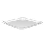 LID F/ 4-COMPT 6x6" TAMPER EVID PET PLASTIC CLEAR 300/cs