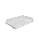 LID DOME 14x10" RECT PETE CLEAR REFORM 50/cs