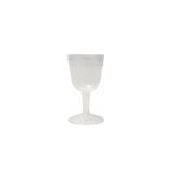 GOBLET WINE 5oz 2-PC 5"h POLYSTYRENE CLEAR 360/cs