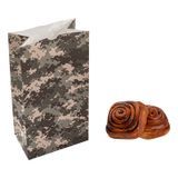 BAG PAPER 6x3-1/2x10-3/4" #6lb CAMOUFLAGE 100/cs