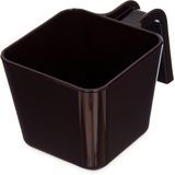 PORTION CUP 16oz FLAT POLYCARB U-SHAPED HANDLE BROWN 6ea/cs