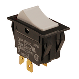Allpoints 42-1780 Rocker Switch, on/off, DPST, (4) 1/4" tab terminals