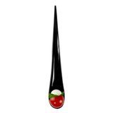 DECO PARTY SPOON 8"l PLASTIC BLACK 500/cs