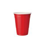 COLD CUP 16oz SOLO POLYSTYRENE RED W/ WHITE INTERIOR 1000/cs
