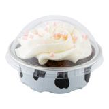BAKING CUP &DOME LID 2-3/4"dia 2oz 1"h ALUM COW LINES 100/cs