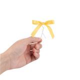 TWIST TIE BOW 3x2-1/2 PRE-TIED POLYESTER SATIN GOLD 4000/cs