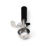 #30 Disher, round bowl, 1-3/4" bowl dia., 1 oz. capacity, 18-8 stainless with one-piece color coded black plastic handle, USA Made, Vollrath 47146