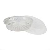 FOIL PAN 8"dia RND BULK 37oz 1-9/16"d 30ga 500/cs