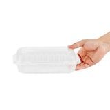 CLAMSHELL 29oz 9x6x2-3/4" RECT ANTI-FOG MW PLASTIC CLR 100/cs