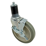 Allpoints 26-2395 Caster, swivel stem, standard duty, 15/16" W, 5" dia., Ball Bearing, swivel, for