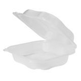 TAKEOUT HINGED 8x8x3" LRG POLYPRO CLEAR 150/cs