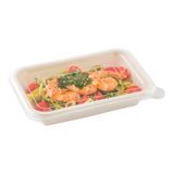 LID FLAT 7x5" F/ 12 & 16oz CONTAINER PET CLEAR 100/cs