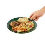 PLATE 10-1/4"dia 3/4"h MODERNA PLASTIC GREEN 40/cs