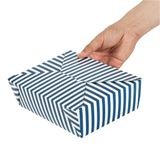 TAKEOUT BIO-PAK #3 8-1/2x6-1/4 REC 71oz PAPER BLUE&WHT 200/cs