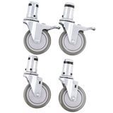 Vulcan CSTSET-SINGLE Casters (set of four, 2 locking) for Single Deck Oven or for Leg Stand