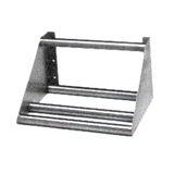Eagle 606296-X Rack Shelf, tubular design, wall mounted, 21"W x 15-1/2"D x 12"H, 1-5/8"Dia. tubing 14/304 stainless steel, KD