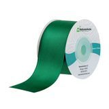 RIBBON SINGLE FACE 10yd POLYESTER SATIN FOREST 10/cs