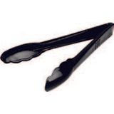 TONG SCALLOPED EDGE 9" POLYPRO BLACK 72ea/cs