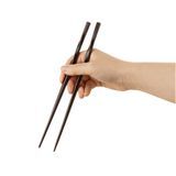 CHOPSTICKS TWISTED 9" CMPST BAMBOO DARK BROWN 10/cs