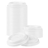 LID F/ COFFEE CUP 8 12 16 & 20oz PLS GLOSSY WHITE 500/cs