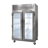 Traulsen G21012 Dealer's Choice Display Refrigerator, two-section, 46.0 cu. ft., self-contained refrigeration with microprocessor control, stainless