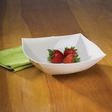 BOWL 32 OZ SQUARE SERVING WHITE PLASTIC (50)