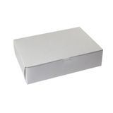 BAKERY BOX DONUT 13x9x3-1/4" LOCK SBS ALL WHITE 200/cs