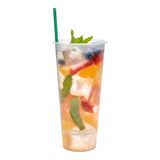 HOT/ COLD CUP 24oz 7"h POLYPRO FROSTED CLEAR 100/cs