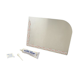 Allpoints 117-1528 Sink Splash Guard Kit, 12" H x 15" D, right hand, includes adhesive tape, silicon
