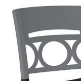 Grosfillex US566579 Moon Stacking Side Chair, design resined for outdoor use, circular moon design resin back, resin seat and frame, recyclable