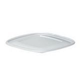 LID FLAT F/24 32 48oz SQ BOWL PET 7.6"SQ .4"h CLEAR 300/cs