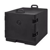 Cambro 1826MTC110 Camcarrier Black Front Loading Insulated Tray and Sheet Pan Carrier for Full Size Pans