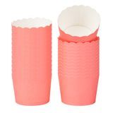 BAKING CUP 3oz 2-1/2"dia MINI SCALLOP PAPER RED 200/cs