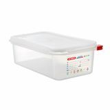 FOOD STORAGE CONTAINER 1/3 4"d 4.2qt W/LID TRANSPARENT 6/cs