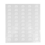 LABEL 2x1" PLASTIC CLEAR & WHT "MOOD REFRESH" 100/cs