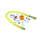 SAFE-T-LINK GAS CONNECTOR KIT 3/4"dia 48" HOSE QUICK-DISCO