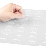 LABEL 2x1" PLASTIC CLEAR & WHT "WHISKEY" 100/cs