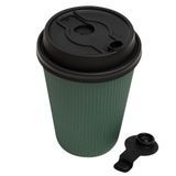 STRAW SIP LID F/ CUP 8 12 16 & 20oz PLASTIC BLACK 25/cs