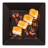 PLATE 8-1/4"sq MEDIUM POLYSTYRENE BLACK 100/cs