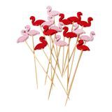SKEWER BAMBOO 4-3/4" FLAMINGO RED & PINK NATURAL 100/cs