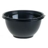 BOWL 32oz ROUND PET 7.5"dia 2.9"h BLACK 300ea/cs