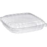 HINGED CONTAINER OPS 8x8x2" SQUARE CLEARSEAL CLEAR 250/cs
