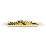 PLATE 12-3/4x8-1/4x3/4" RECT MODERNA PLASTIC WHITE 100/cs