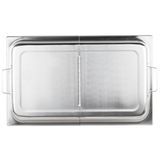 Full-size stainless steel hinged dome steam table pan cover, Vollrath 77400